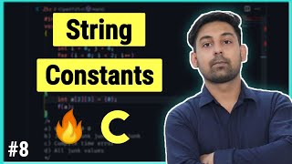 String Constants In C  Constants In C  Explain In Hindi  By Nirbhay Kaushik [upl. by Natiha83]