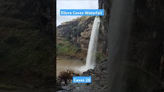 Ellora Caves Waterfall Caves No 27 and 28 waterfall elloracave [upl. by Nanaj]