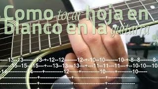 Hoja en blanco  Monchy y Alexandra  Guitar Tutorial  Bachata Guitar  Bachata Tutorial [upl. by Merrie]