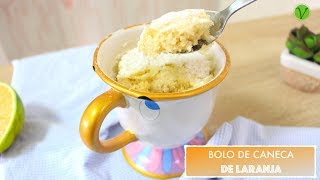 BOLO DE CANECA DE LARANJA SUPER FÁCIL E FOFO 592  Receitas da Mussinha [upl. by Amliv]