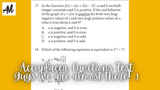 ACCUPLACER STUDY GUIDE  We are SO CLOSE 17 amp 18 [upl. by Nitas294]