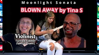 Violinist Hears Tina S For First Time  Moonlight Sonata  Pro Guitarist Reacts [upl. by Kissel]