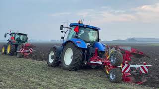 Ploughing with 2x Pottinger Servo 45M [upl. by Rolo455]