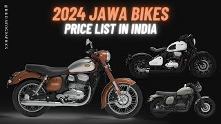 2024 Jawa Bikes Price List in India [upl. by Winchester]