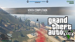 Vendiendo los suministros del negocio de falsificación de billetes en GTA 5 ONLINE [upl. by Beller]