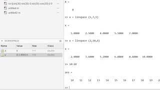 شرح ماتلاب استخدام sqrtlinspace 3 [upl. by Yriek]