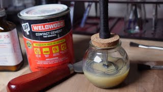 dollar store DIY leatherworking glue pot leatherworking diy [upl. by Mandi710]