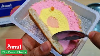 Amul Cassata Ice Cream Review  Ingridents Taste Price Ad  Amul Cassata Cake Ice Cream Cassata [upl. by Clare54]