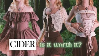 CIDER CLOTHING REVIEW amp Try On  honest review [upl. by Baelbeer]