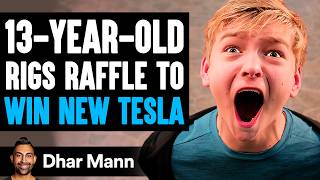 14YearOld RIGS RAFFLE TO WIN New TESLA What Happens Next Is Shocking  Dhar Mann Studios [upl. by Elston]