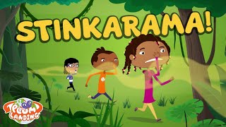 Stinkarama  Jungle 3  PLUM LANDING on PBS KIDS [upl. by Aisatsan]