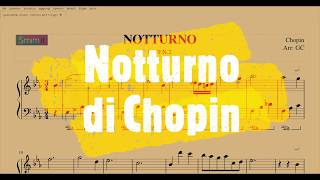 Notturno di Chopin op9 n2  spartito gratis per pianoforte facile [upl. by Lrac612]