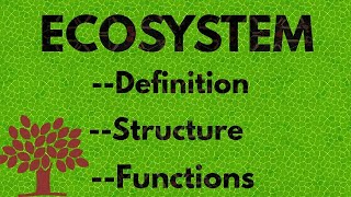 ECOSYSTEM  Definition  Structure And Functions [upl. by Yadroc651]