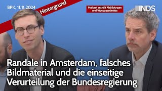 Randale in Amsterdam falsches Bildmaterial und die einseitige Verurteilung der Bundesregierung  HG [upl. by Ahcas]