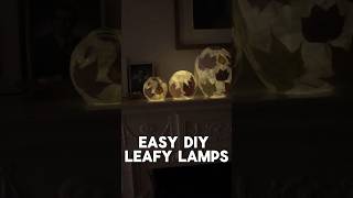 How to Make Easy DIY Beautiful Leaf Lamps 🍁🍂🪔 [upl. by Lamphere]