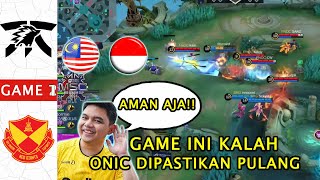 SELAMA ADA COACH ADI PASTI quotAMAN AJA INDOESIA VS MALAYSIA Game 1  ONIC vs SRG MSC 2024 [upl. by Kelci360]