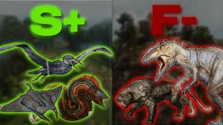 The ULTIMATE CARNIVORE Tierlist For Ark Survival Ascended [upl. by Gwendolin]