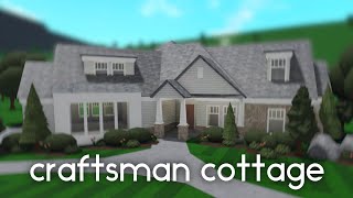 Building a Craftsman Cottage in Bloxburg [upl. by Etnoval]