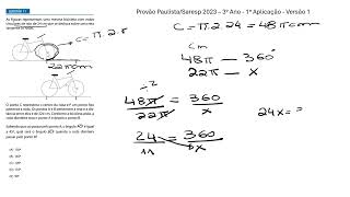 Questão 11  Provão PaulistaSaresp 2023 – 3° Ano  1° Aplicação  Versão 1 [upl. by Dayiz938]