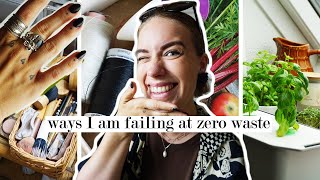 exposing my recent zero waste fails and celebrating my zero waste wins [upl. by Lumbye641]