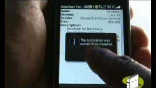 Install apps on BlackBerry Storm 9500  The Human Manual [upl. by Eirehc]