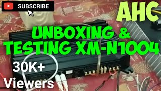 Sony XMN1004 Unboxing and Testing  Car Amplifier  4 Channel  Use At Home  Budget Amplifier [upl. by Leacock607]