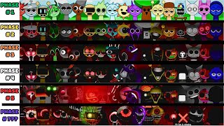 Phase 1 VS Phase 2 VS Phase 3 VS Phase 7 VS Phase 8 in Incredibox Sprunki  All character [upl. by Evol]