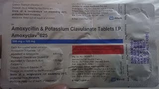 Amoxycillin and potassium clavulanate tablets ip 625 in hindiamoxyclav 625 tablet uses in hindi [upl. by Octave859]