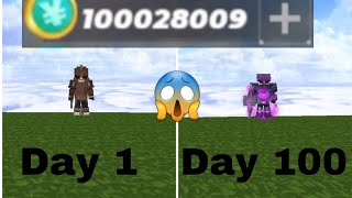 I SPENT 100 DAYS UNTIL I GET 10MILLION COINS IN SKYBLOCK BLOCKMANGO [upl. by Nylitak]