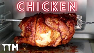 Rotisserie Chicken Cooking Demo  Comfee Toaster Oven Air Fryer [upl. by Enilamme]