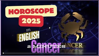 Cancer Horoscope 2025 by date of birth  2025 Zodiac forecast  025 Cancer predictions  English [upl. by Hamrah287]