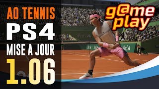 AO Tennis PS4  Gameplay  Patch 106 [upl. by Lepp]