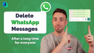 How to Delete WhatsApp Messages for Everyone after a Long Time  Up to One Week Old [upl. by Aderb952]