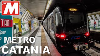 🇮🇹 Catania Metro  All the Stations  Tutte le Stazioni 2023 4K [upl. by Aihsenat]