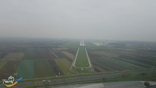 Approach landing amp taxi at Zagreb ZAG  cockpit ✈ [upl. by Akinna730]