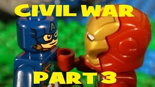 LEGO MARVEL  CIVIL WAR  CAPTAIN AMERICA VS IRON MAN  PART 3 [upl. by Sgninnej760]