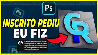 COMO CRIAR UMA LOGO NO PHOTOSHOP [upl. by Clo]