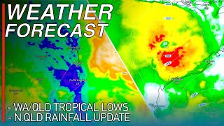 Strong Severe Storms and Two Tropical Cyclones Forecast over Queensland and WA This Week [upl. by Macleod464]