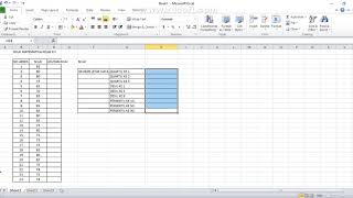 mencari quartil desil dan persentil data tunggal dengan microsoft exel [upl. by Macmahon]