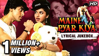 Maine Pyar Kiya Songs  Lyrical Jukebox  Salman amp Bhagyashree  Kabootar Ja Ja Ja  SPB amp Lata Hits [upl. by Myrta]