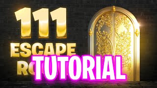 EPIC PLAY STUDIO 111 ESCAPE ROOM FORTNITE How To Complete 111 Escape Room [upl. by Rock603]