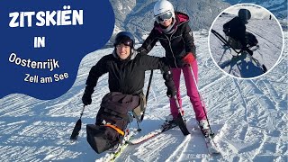 Zitskiën⛷️in Oostenrijk Zell am See🇦🇹 Samen met stichting Ski Uniek♿️ [upl. by Dunseath]