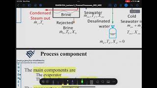 Desalination MEE  Lecture 2 [upl. by Arratahs]