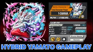 LEVEL 91 HYBRID YAMATO GAMEPLAY  ONE PIECE BOUNTY RUSH  OPBR [upl. by Onairpic232]