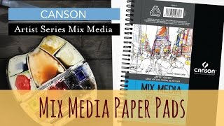 Artist Series Mix Media Paper by Canson [upl. by Jackelyn806]