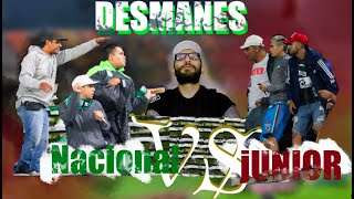 Nacional VS Junior desmanes [upl. by Alfonse]