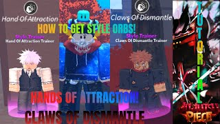 How To Get HANDS OF ATTRACTION  CLAWS OF DISMANTLE For FREE  Jujutsu Piece [upl. by Tirrej]