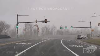 02192022 Muncy PA  Massive Snow Squall Blasts Across Pennsylvania With Strong Winds amp Heavy Snow [upl. by Faustena]