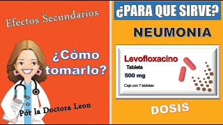 LEVOFLOXACINO 🅿🅰🆁🅰 🆀🆄🅴 🆂🅸🆁🆅🅴 dosis  COMO TOMARLA Efectos secundarios por la DOCTORA LEON [upl. by Ycniuqed]