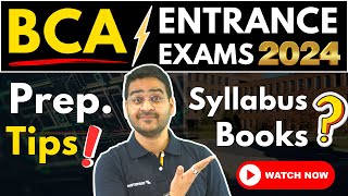 💥All About BCA Entrance Exams 2024 BCA Syllabus Best Books Tips BCA BCA2024 BCAEntranceExams [upl. by Ladnyc]